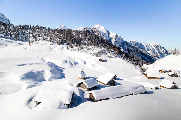 Naturpark Fanes-Sennes-Prags im Winter