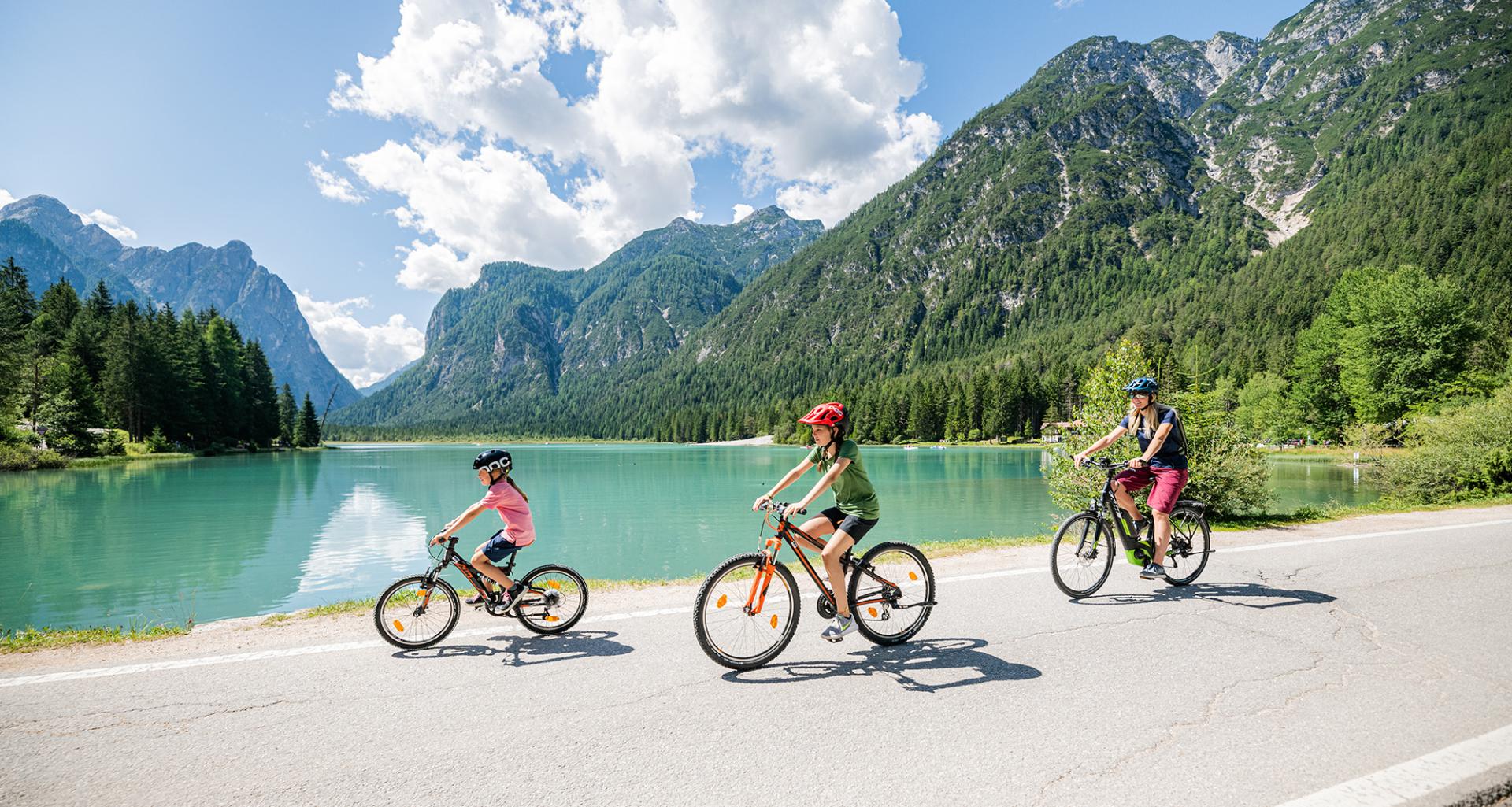Familienradtour zum Toblacher See